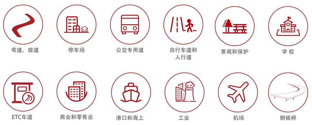 彩色陶瓷顆粒防滑路面鋪裝_應(yīng)用場(chǎng)景