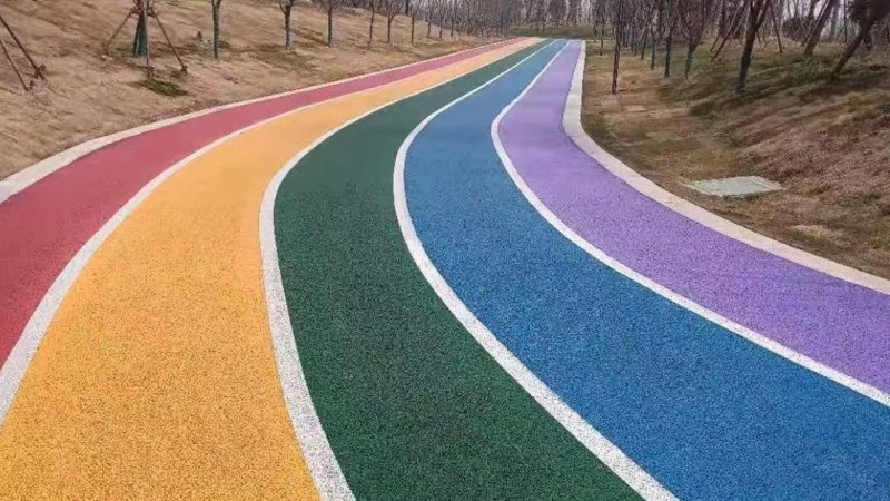 彩色瀝青混凝土路面_案例推薦_彩色瀝青