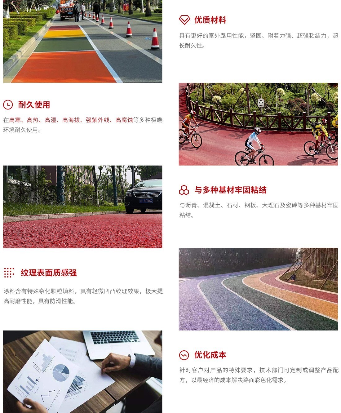 彩色瀝青混凝土路面_產(chǎn)品優(yōu)勢(shì)